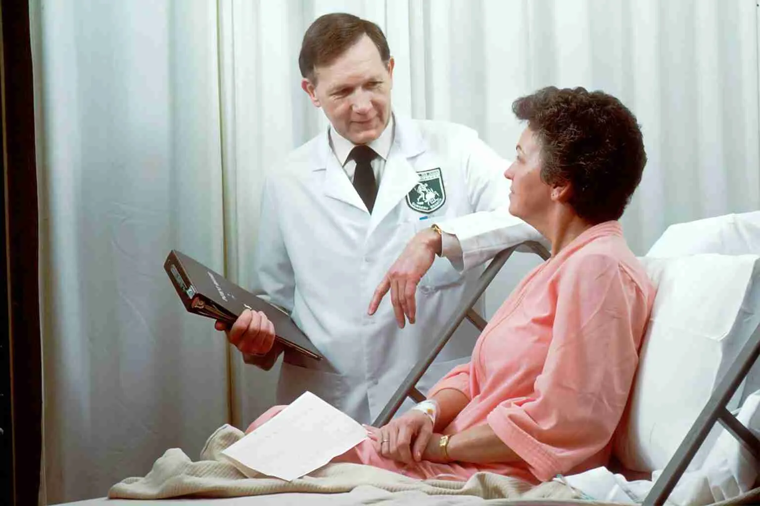 Doctor getting feedback from patient